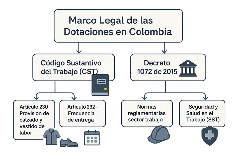 Marco Legal de las Dotaciones en Colombia