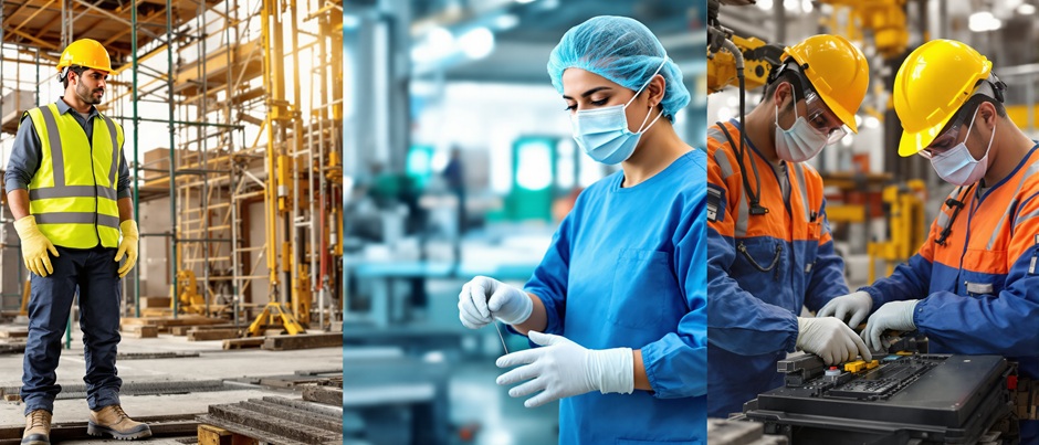 diferentes tipos de dotaciones utilizados en diversas industrias colombianas FULL DOTACIONES