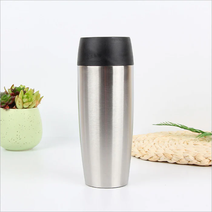Vaso Térmico Isotérmico 425 ml con Tapa de Botón - Imagen 2