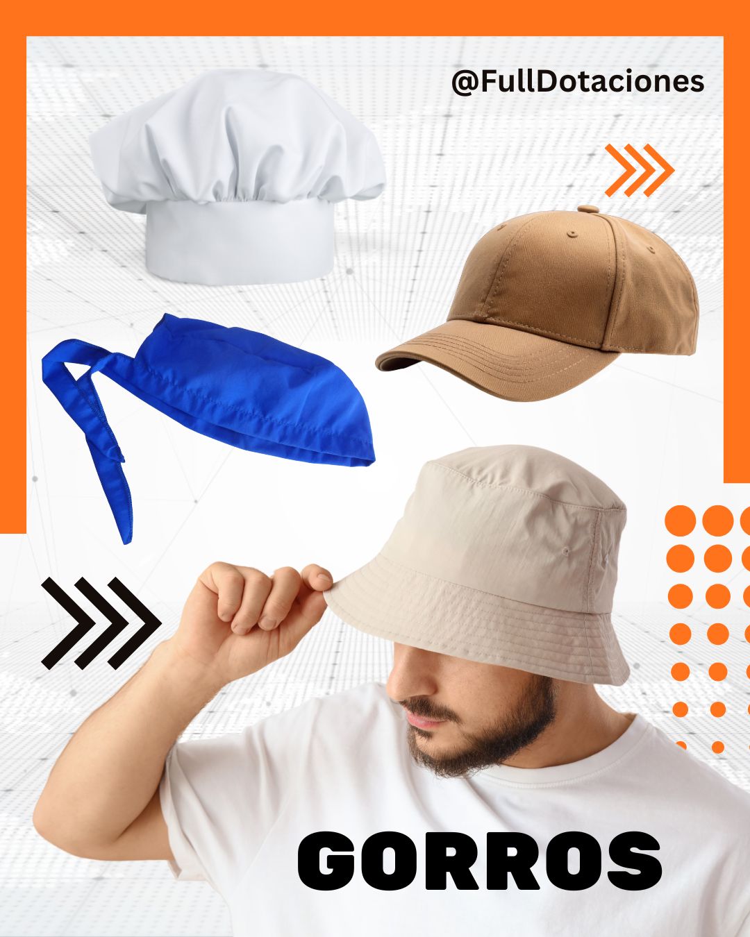 Gorros, cachuchas, cofias