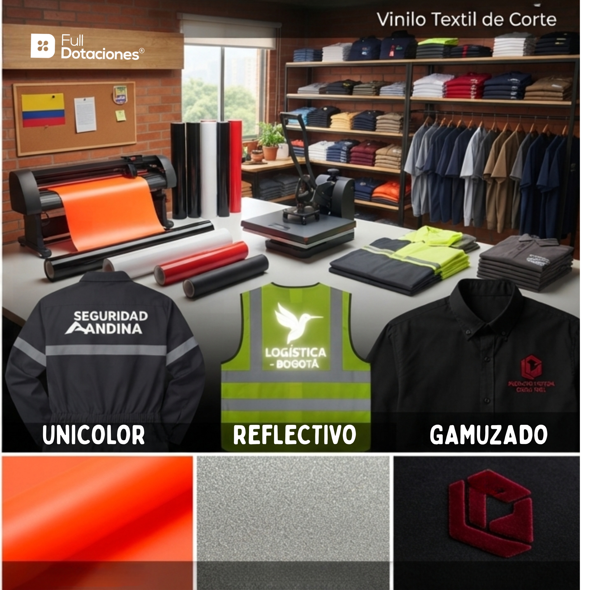 Logos en Vinilo para uniformes empresariales Logos en Vinilo para uniformes empresariales